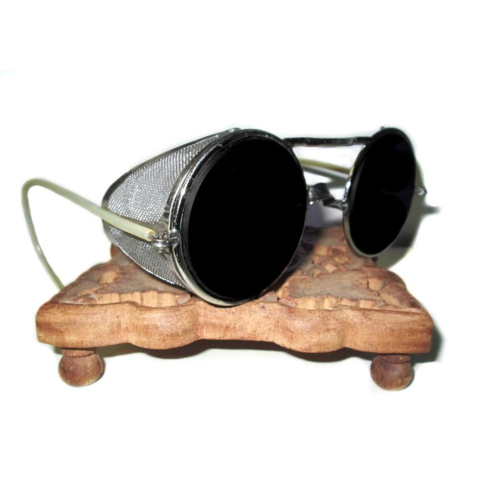 Antique Willson Weld Sunglasses Goggles Old Vtg Steampunk Safety Glasses